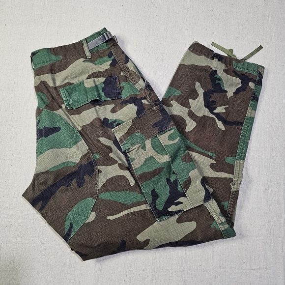 Rothco Army Combat Pants Mens W31-35 × L29.5-32.5 Woodland Camo 8415-01-084-1713 - Picture 1 of 7